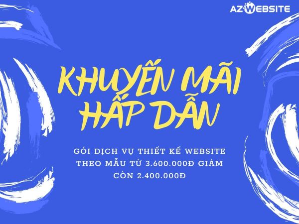 khuyen mai thiet ke website theo mau