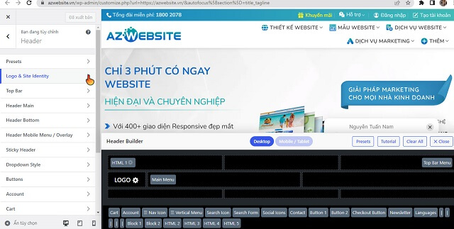 Cách thêm favicon lên website wordpress 1