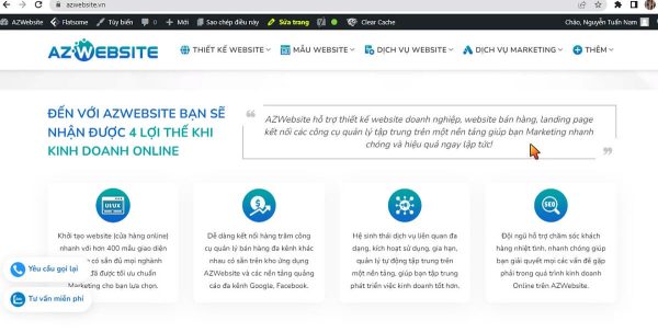 Cách chỉnh sửa nội dung trên trang chủ 1