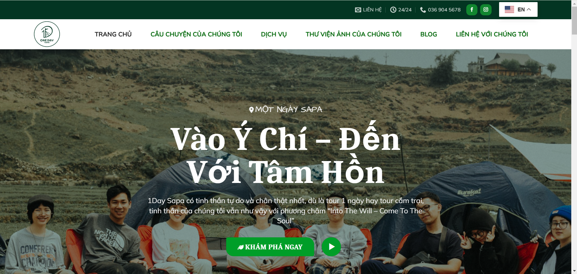 Dự án website 1Day Sapa